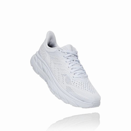 Hoka One One CLIFTON 7 Road Running Shoes For Women India White IN-1374